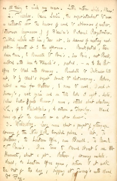 Thomas Butler Gunn Diaries- bind 5, side 83, 1-3. November, 1852 af Thomas Butler Gunn