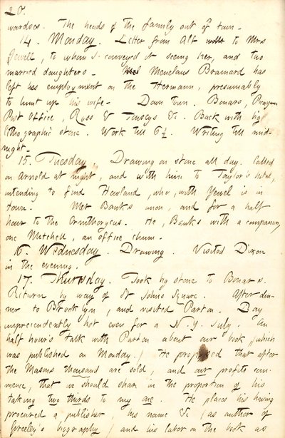 Thomas Butler Gunn Diaries- bind 8, side 27, 13.-17. Juli 1856 af Thomas Butler Gunn