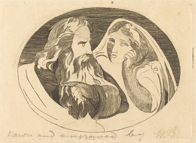 Lear og Cordelia af Thomas Butts, Jr. after William Blake