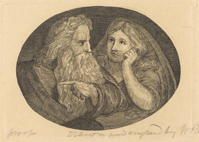 Lear og Cordelia af Thomas Butts, Jr. after William Blake
