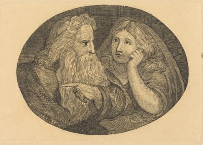 Lear og Cordelia af Thomas Butts, Jr. after William Blake