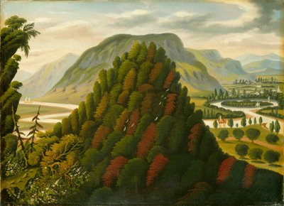 The Connecticut Valley, midten af det 19. århundrede (olie på lærred) af Thomas Chambers