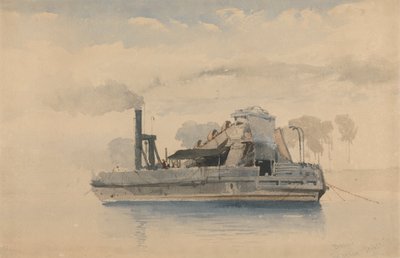 Dredger ved Twickenham, 22. september 1874 af Thomas Charles Leeson Rowbotham