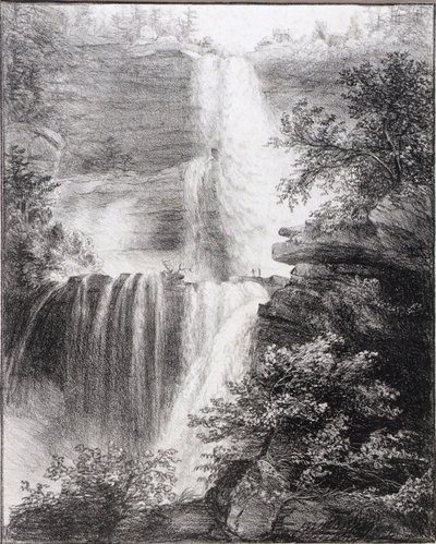 Vandfald ved Catskill af Thomas Cole