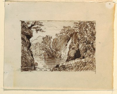 Imaginært landskab af Thomas Cole