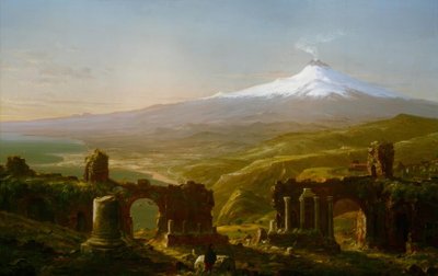 Etna fra Taormina af Thomas Cole