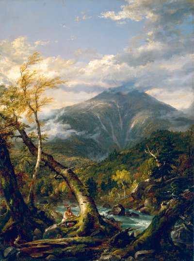 Mount Marcy fra Opalescent River af Thomas Cole