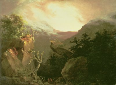 Bjergsolopgang, 1826 af Thomas Cole