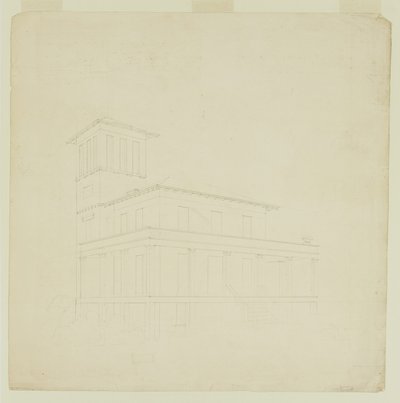 Foreslået villa ved Catskill af Thomas Cole