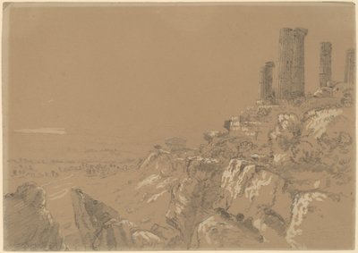 Templerne Juno, Lucina og Concordia - Agrigento, Sicilien af Thomas Cole