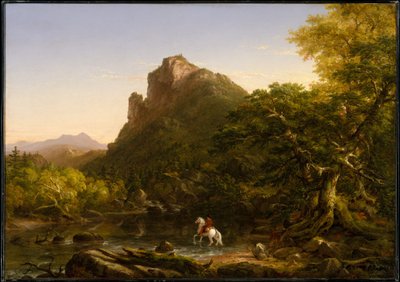 Bjergvadestedet af Thomas Cole