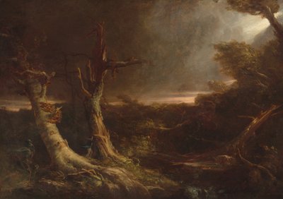 Tornado i en amerikansk skov, 1831. af Thomas Cole