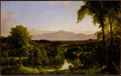 Udsigt over Catskills - tidligt efterår af Thomas Cole