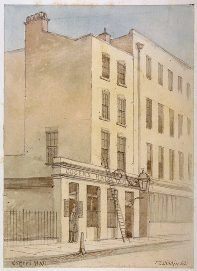 Bride Lane, City of London, 1851 af Thomas Colman Dibdin