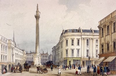 Monument, London, c1855 af Thomas Colman Dibdin