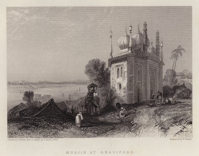 Masjid Et Gazipur (Sort Litho) af Thomas Colman Dibdin