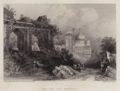 The Ruins Remember It (Black Litho) af Thomas Colman Dibdin