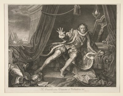 Mr. Garrick i Karakteren af Richard III af Thomas Cook