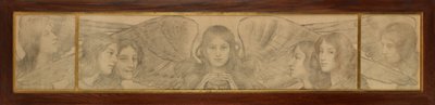 Triptych of Angelsdani af Thomas Cooper Gotch