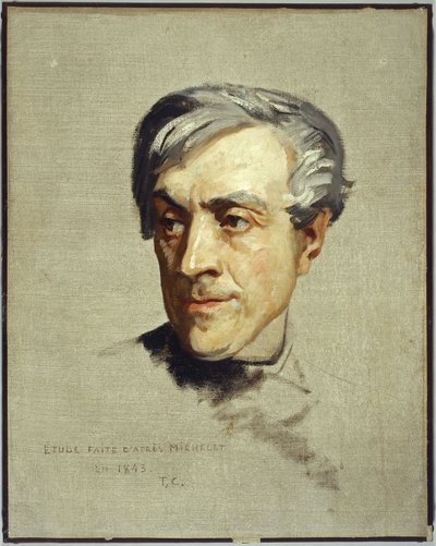 Studie efter Jules Michelet af Thomas Couture