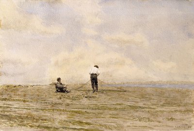 Reparation af nettet, 1882 af Thomas Cowperthwait Eakins