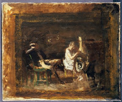 Undersøgelse til "frieri" af Thomas Cowperthwait Eakins
