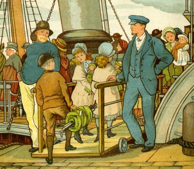 Krydser kanalen og går ombord på færgen af Thomas Crane