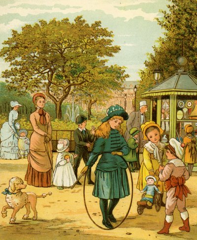 Park i Paris i slutningen af det 19. århundrede af Thomas Crane