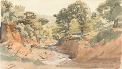 Landskabsudsigt ved Powerscourt af Thomas Creswick