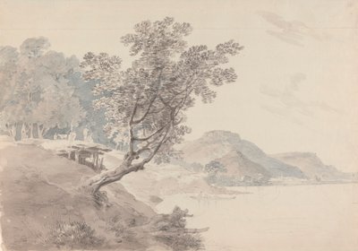 Akbarpur Gaut, nær Rahotas, Indien af Thomas Daniell