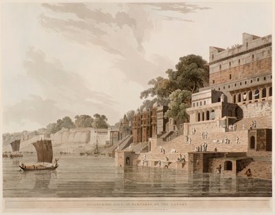Dusasumade Gaut, ved Benares ved Ganges af Thomas Daniell