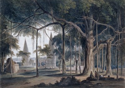 hinduistiske templer i Aghori, Uttar Pradesh, af Thomas Daniell