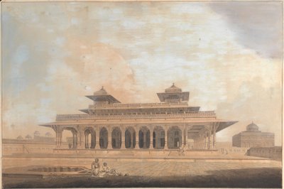 En del af paladset i Allahabad af Thomas Daniell