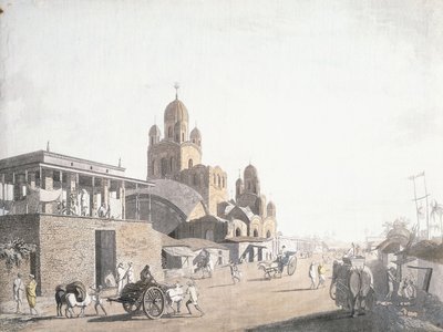Street Scene, fra "Views in Calcutta" af Thomas Daniell, 1786-1788 af Thomas Daniell