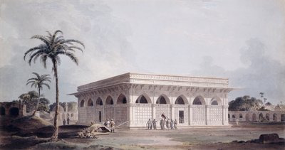 Den 64 søjle Nizamuddin, Delhi, af Thomas Daniell