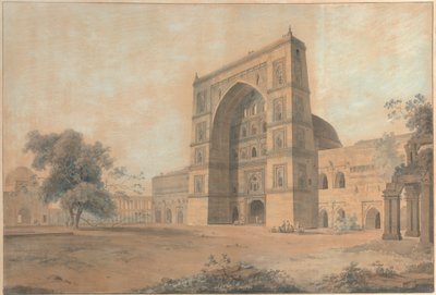 Moskeen i Juanpore Bygget af Sultan Hussain Sherki | Optaget i december 1789 af Thomas Daniell