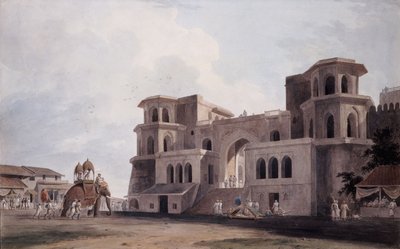 Panch Mahal Gate, Lucknow, Uttar Pradesh, ca. 1789 af Thomas Daniell