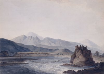 Rebbroen, Srinagar, Garhwal, Uttar Pradesh, af Thomas Daniell