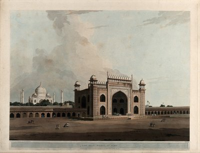 Taje Mahal i Agra af Thomas Daniell