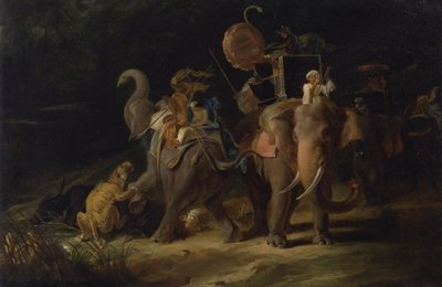 Tigerjagt i Østindien af Thomas Daniell