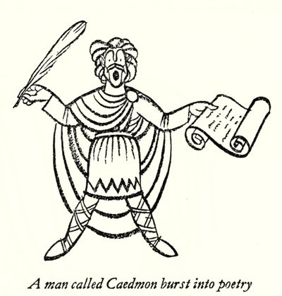 Caedmon (litografi) af Thomas Derrick