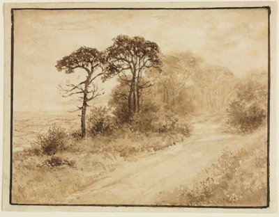 Landskab med snoede vej, 1833. af Thomas Doughty