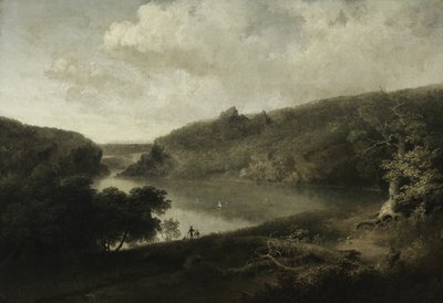 Udsigt over en sø, ca. 1830 (olie på lærred) af Thomas Doughty