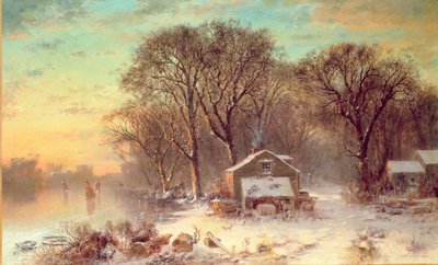 Vinter i Malden, Massachusetts, 1864 af Thomas Doughty