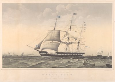 Det berømte Clipper-skib Marco Polo af Thomas Dove