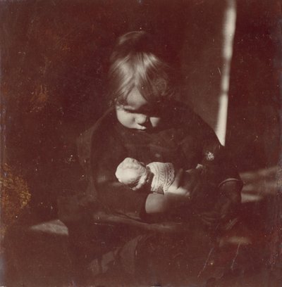 Betty Reynolds med Doll on Lap, ca. 1885. af Thomas Eakins
