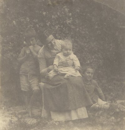 [Frances Crowell og hendes børn]. af Thomas Eakins