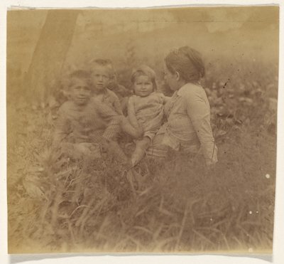 [Frances Eakins Crowell og fire af hendes børn] af Thomas Eakins