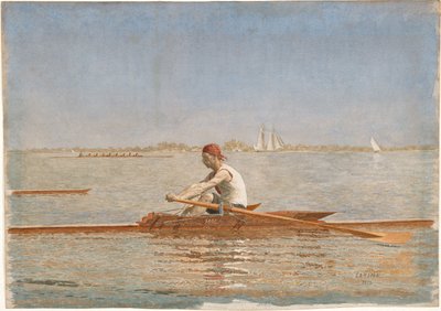 John Biglin i en enkeltsculler af Thomas Eakins