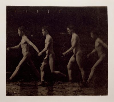Marey Wheel-fotografier af uidentificeret model, 1884. af Thomas Eakins